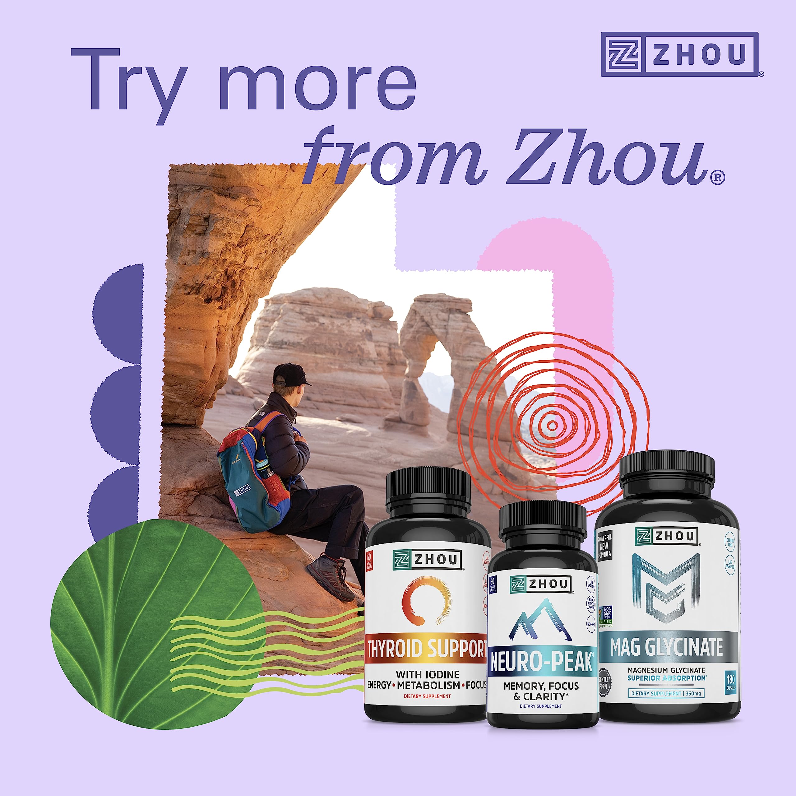 Zhou Nutrition Bloat Blast+ Digestive Enzymes with Probiotics, Bloating Relief for Women Zhou Nutrition