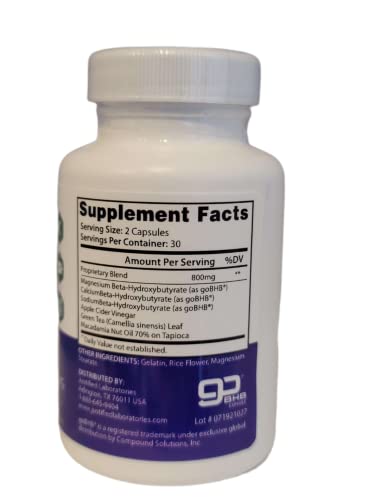 (2 Pack) Trim Life Labs Keto Pills Includes Apple Cider Vinegar Patented goBHB Justified Laboratories