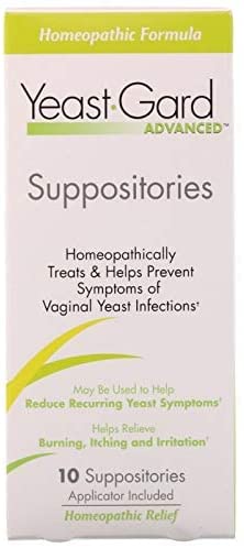 Yeast-Gard Advanced Homeopathic Suppositories 10 ea (Pack of 2)