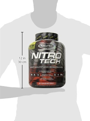 Whey Protein Powder, MuscleTech Nitro-Tech Whey Protein Isolate & Peptides, Protein MuscleTech