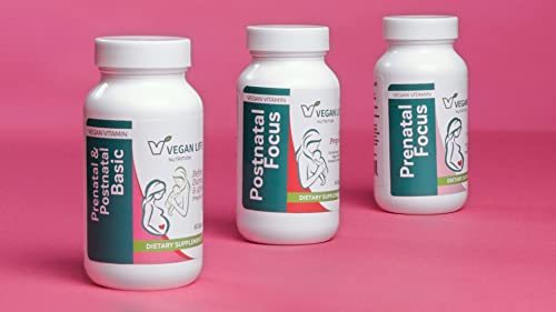 Vegan Life Nutrition - Vegan Prenatal Vitamins - Folate, Choline, Vitamins A, B, C, D, E, K, and More Vegan Life Nutrition