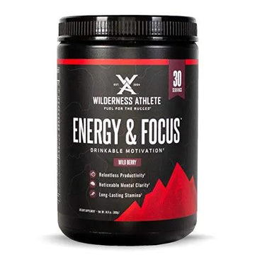 Wilderness Athlete - Energy & Focus | Energy Pre Workout for Women & Men - Energy