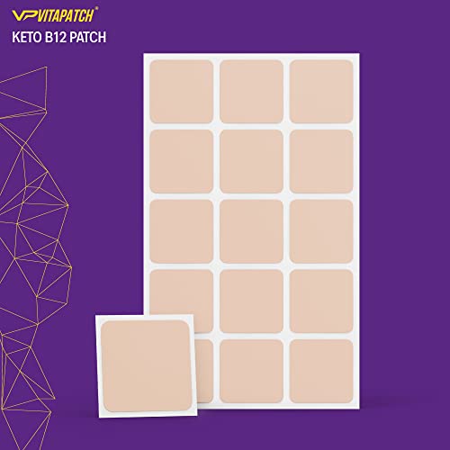 VitaPatch Keto Patch with B12 Methylcobalamin and Vitamin Guarana B12 Patch for Energy VitaPatch