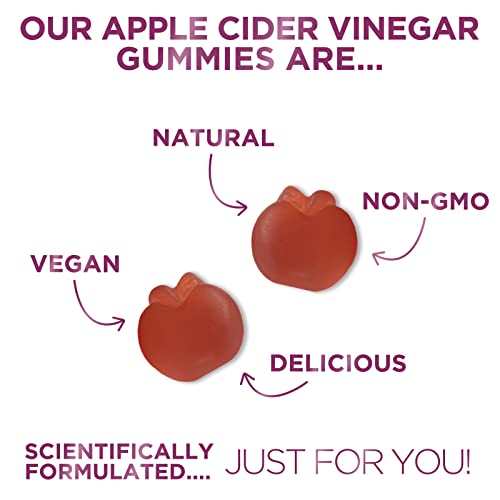 Vegan Apple Cider Vinegar Gummies | Max Strength 1000mg | Gelatin-Free, Vegan, Non-GMO Nature's Nutrition