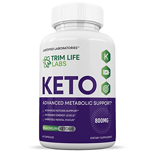 (5 Pack) Trim Life Labs Keto Pills Includes Apple Cider Vinegar Patented goBHB® Exogenou Justified Laboratories