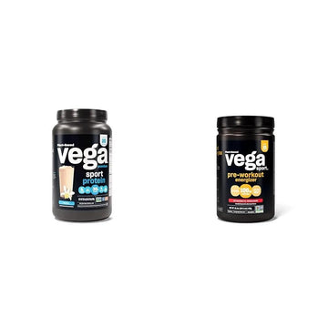 Vega Premium Sport Protein Vanilla Protein Powder, Vegan, Non GMO & Sport Pre-Workout