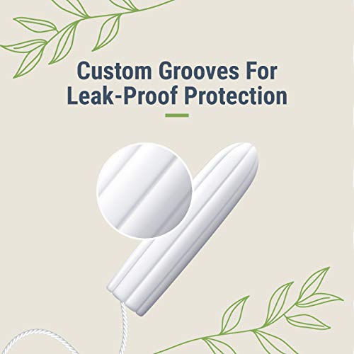 Veeda 100% Natural Cotton Applicator Free Tampons, 16 Count Super Absorbency unscented Veeda