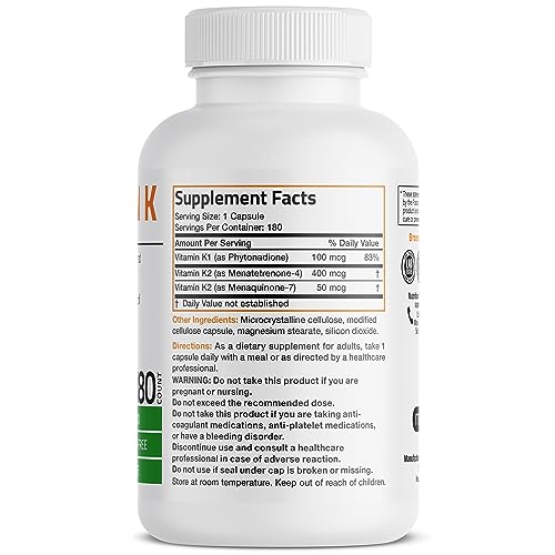 Vitamin K Triple Play (Vitamin K2 MK7 / Vitamin K2 MK4 / Vitamin K1) Full Spectrum Bronson