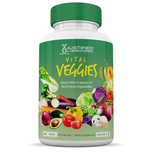 (4 Pack) Vital Fruits and Veggies Supplement Whole Food Red & Green Superfoods Justified Laboratories