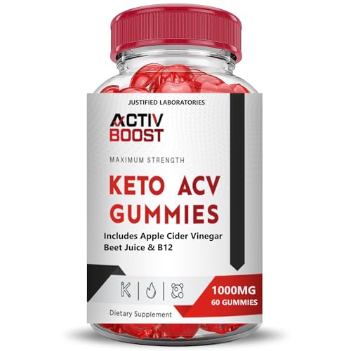 (5 Pack) Activboost Keto ACV Gummies Advanced Formula 1000MG Active Boost Justified Laboratories
