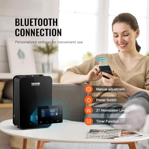 VEVOR Upgrade HVAC Scent Diffuser, Smart Scent Air Machine for Home, 180ML with Cold Air Technology VEVOR