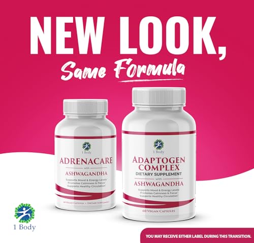 1 Body Adaptogen Complex Supplement with Ashwagandha