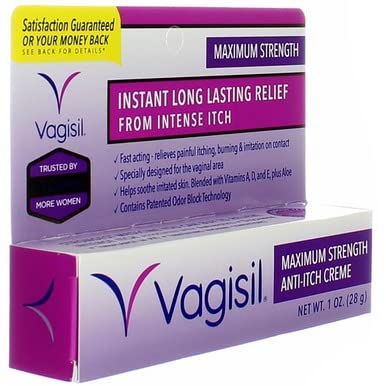 Vagisil Medicated Anti-Itch Creme Maximum Strength - 1oz, Pack of 6 Vagisil
