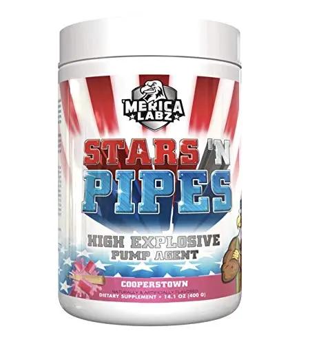 'Merica Labz Stars N Pipes: Explosive Pump Agent, 20 Massive Scoops, NO Booster
