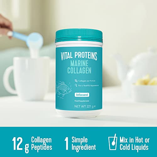 Vital Proteins Marine Collagen Peptides Powder Supplement - Hydrolyzed Collagen - 221g Canister VITAL PROTEINS