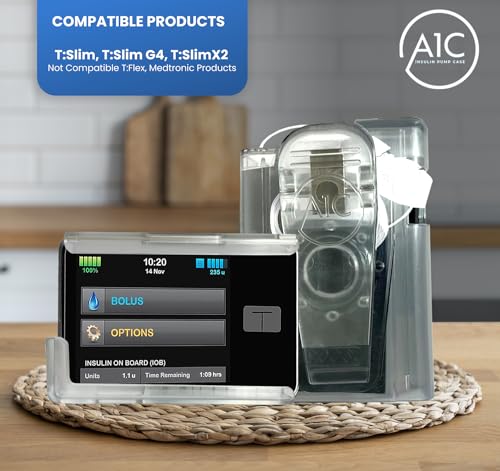 (2023-24 Model) A1C Pump Case, 360 Rotating Case for Tandem Tslim, t:Slim X2, t:Slim G4 PUG PROTECTIVE GEAR