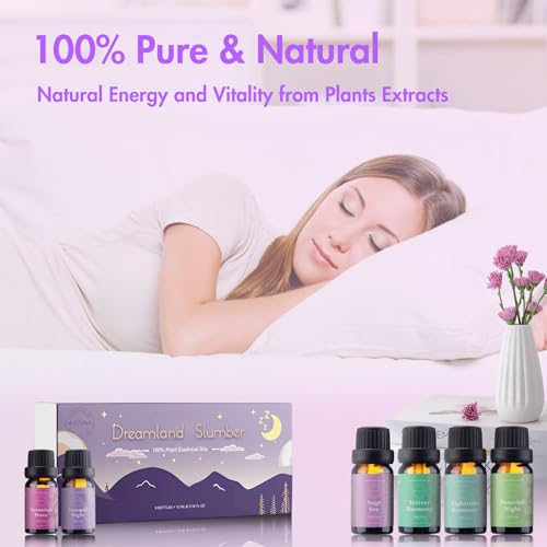 WECONA Essential Oils for Diffusers For Home - Dreamland Slumber Aromatherapy Oils Set WECONA