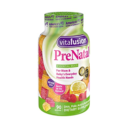 Vitafusion PreNatal Dietary Supplement, Lemon & Raspberry Lemonade Flavors 90 ea (Pack of 10) Vitafusion
