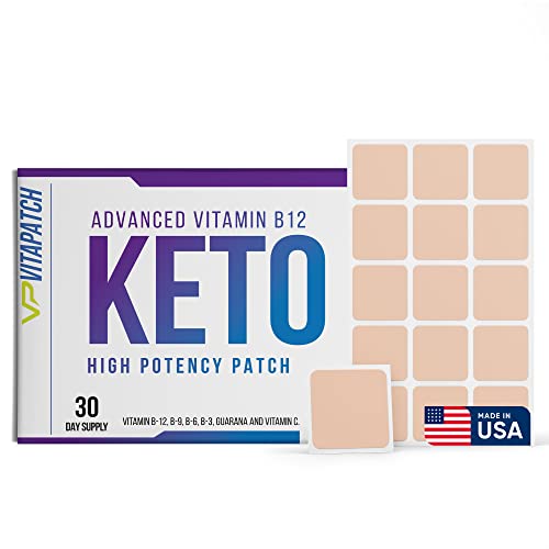 VitaPatch Keto Patch with B12 Methylcobalamin and Vitamin Guarana B12 Patch for Energy 