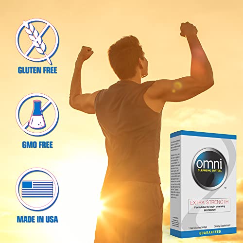 Wellgenix Omni Herbal Detox Cleanse Softgel: Fast Acting Body Detox, Quick Flush Toxin Removal Wellgenix