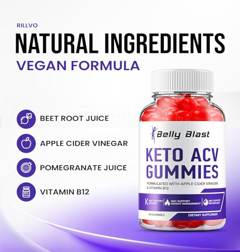 (2 Pack) Belly Blast Keto ACV Gummies - Keto Belly Blast ACV Advanced Formula Belly Blast Rillvo