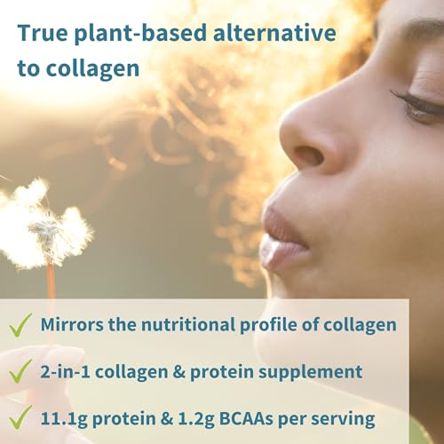 Vegan Collagen Powder, Plant-Based Peptide Protein Supplement with Glycine, 21 Amino Acids & Vitamin C, Complete Collagen Igennus Healthcare Nutrition