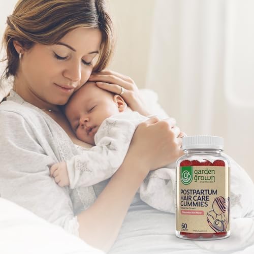 Womens Postpartum Hair Loss Gummies - Formuated for Postnatal Hair Care, Growth Garden Grown Essentials