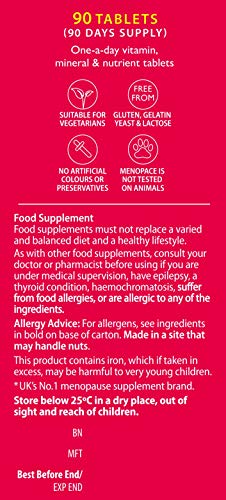 Vitabiotics Menopace Tab, 90 Count Vitabiotics