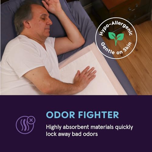 XXL Bed Pads, 5-Layer Disposable 30 x 36 Chucks Pee Pads for Incontinen Stack Man