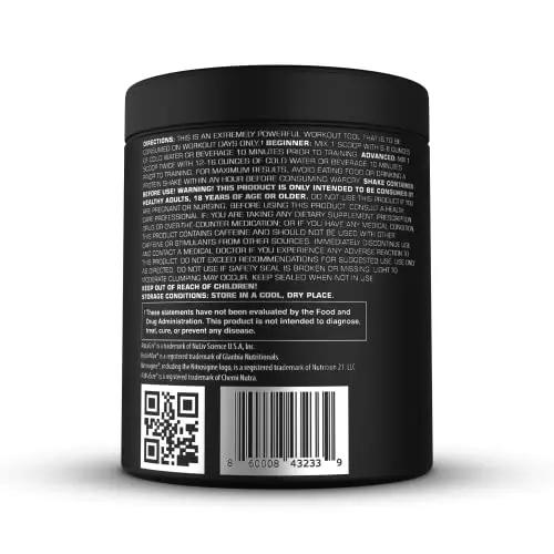 WARCRY Pre-Workout Powder - Ultra Energy, Strength, Clear Focus & Pumps with Nitrosigine, Caffeine, Beta-Alanine - (Strawberry Lemonade Flavor, 30 Servings)