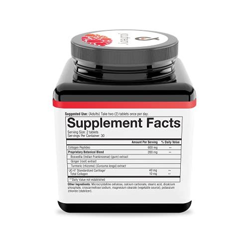 Youtheory Joint Complex with UC-II, 60 Count (1 Bottle) YouTheory