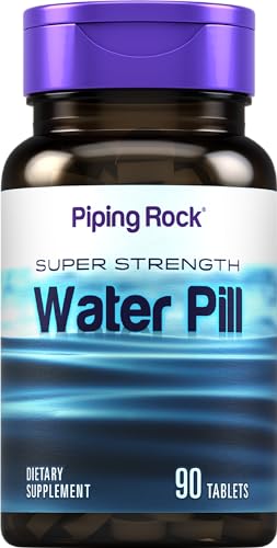 Water Pill | 90 Tablets | Super Strength | with Potassium | Non-GMO, Gluten Free Supplement