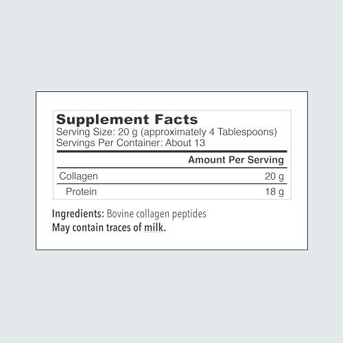 Vital Proteins Collagen Peptides Powder Supplement (Type I, III), Unflavored Hydrolyzed Collagen-Hair, Skin VITAL PROTEINS