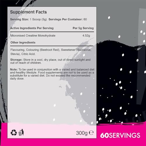 Warrior Creatine Monohydrate Powder – 300g – Micronised for Easy Mixing and Consumpti Warrior