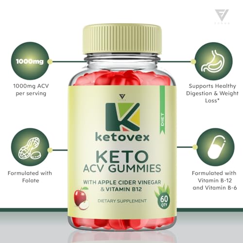 (2 Pack) Ketovex Keto Gummies for Weight Loss, Ketovex Keto ACV Gummies Advanced Fyvus