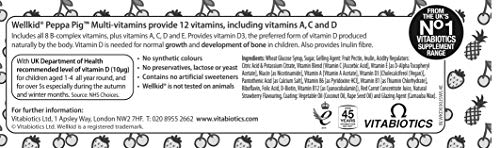 Wellkid Peppa Pig Chewable Gummy Vitamins by Vitabiotics - UK's No. 1 Vitamin Company Wellkid