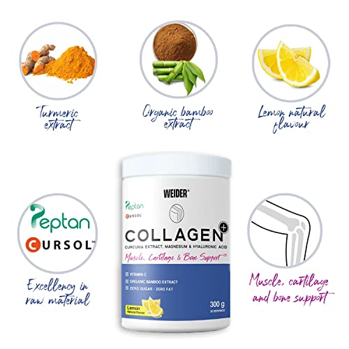 Weider Collagen Plus. Powder Preparation with Collagen peptides (Peptan), hyaluronic Acid Weider