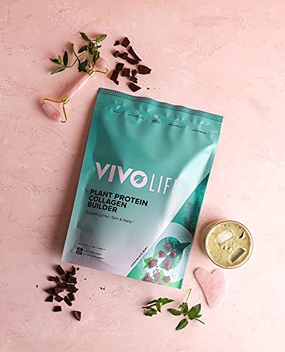 Vivo Life - Plant Protein Collagen Builder with Vitamin C, Amino Acids and Hyaluronic Acid Vivo life