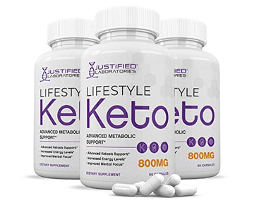 (3 Pack) Lifestyle Keto Pills 800MG Includes Patented goBHB Exogenous Ketones Advanced