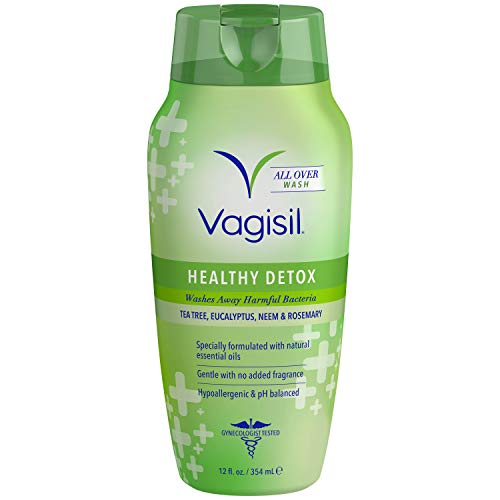 Vagisil Feminine Wash for Intimate Area Hygiene, Healthy Detox, All Over Body Wash