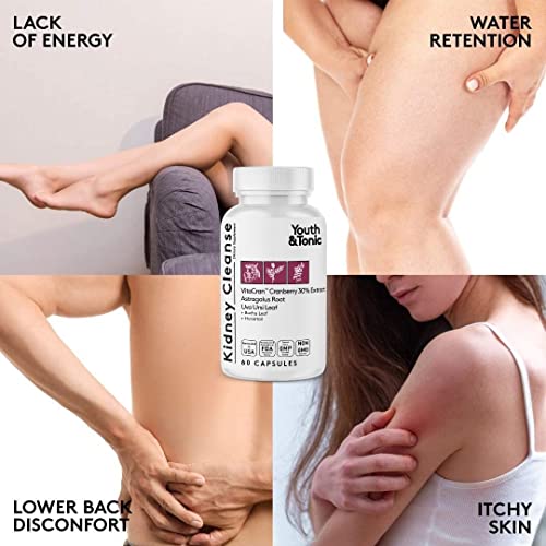 Youth & Tonic Kidney Cleanse Detox for Residual Metabolic Waste & Excess Body Water Youth & Tonic