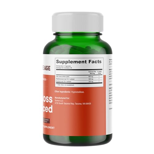 INFINITE AGE: 1250mg Sea Moss Advanced Superfood - High-Potency, Vegan INFINITE AGE