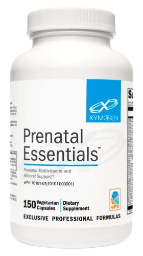 XYMOGEN Prenatal Essentials - Prenatal Vitamins + Mineral Support - Pre Natal Multivitamin
