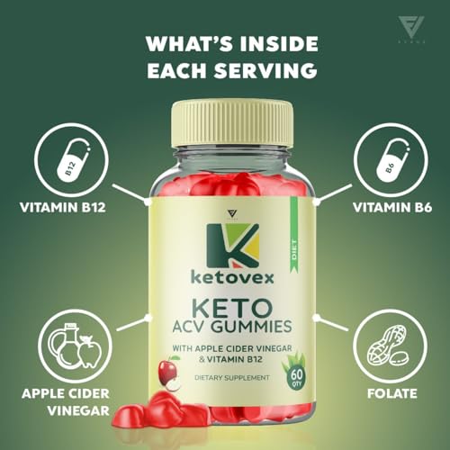 (2 Pack) Ketovex Keto Gummies for Weight Loss, Ketovex Keto ACV Gummies Advanced Fyvus