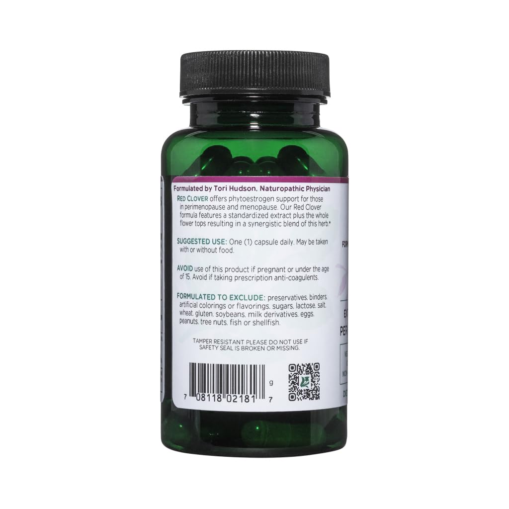 Vitanica Red Clover Blossom and Leaf Extract 500mg with 8% Isoflavones, Plus 175mg Blossoms