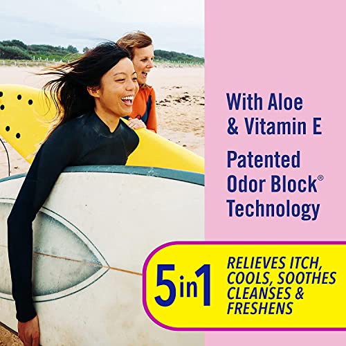 Vagisil Anti-Itch Medicated Wipes, Maximum Strength 12 ea (Pack of 9) Vagisil