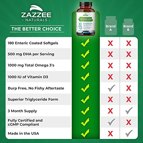 Zazzee PREGNOSITOL Powder and Extra Strength Prenatal DHA Zazzee